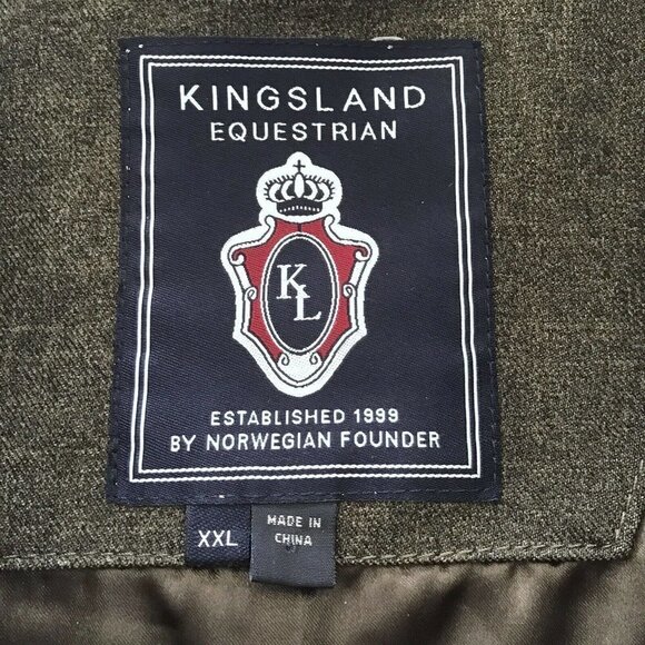 Kingsland Equestrian Green Long Trench Riding Coat XXL NWT - Picture 4 of 12